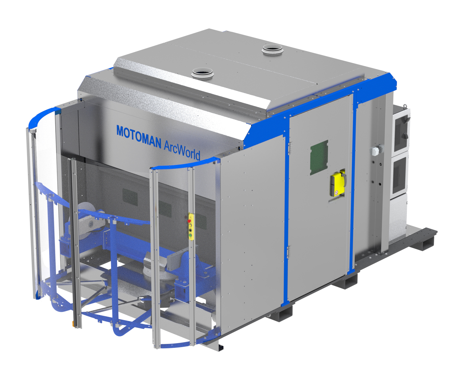 Робот Yaskawa Motoman ar1440. Роботизированная ячейка. Yaskawa ARCWORLD 2000.. Welding Cell. Extend system